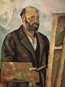 Paul Cezanne Self-Portrait with Palette painting